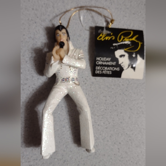 Ornamento Di Natale Elvis Presley In Vetro A Forma Di Chitarra - Decorazione Da 12,7 Cm